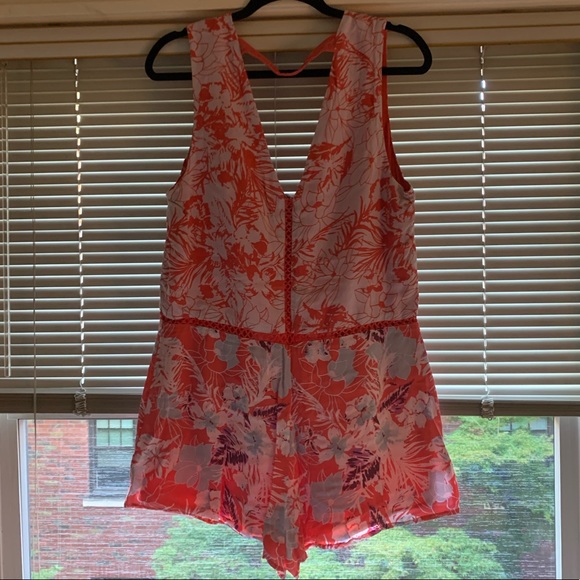 Free People V-Neck Romper - Picture 3 of 8